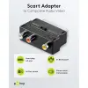 SCART to Composite Audio/Video Adapter, IN/OUT