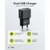 USB-A Dual Charger (12 W) black