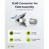 CAT 6A STP-Shielded RJ45 Connector for Field Assembly
