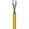 GHMT-certified CAT 8.1, S/FTP (PiMF), Network Cable yellow