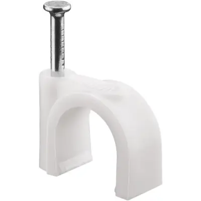 Cable Clip 12 mm, white