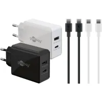 Twin Power Set 2x USB-C™ Chargers (30 W), 2x USB-C™ Cables