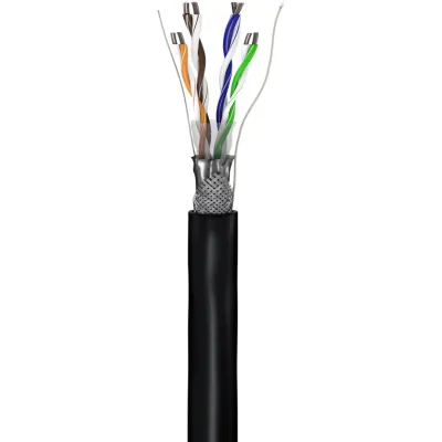 CAT 5e Outdoor Network Cable, SF/UTP, black