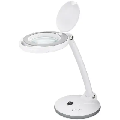 LED Magnifying Lamp with Base, 6 W, white