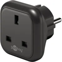 Travel Adapter UK to Europe, black