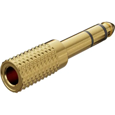 Headphone Adapter, AUX Jack 6.35 mm to 3.5 mm, Gold-Plated