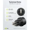 Travel Adapter Europe to USA/Japan, black
