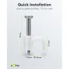 Cable Clip 4 mm, white