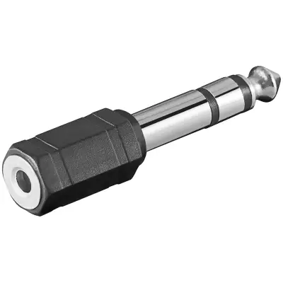 Headphone Adapter, AUX Jack, 6.35 mm to 3.5 mm