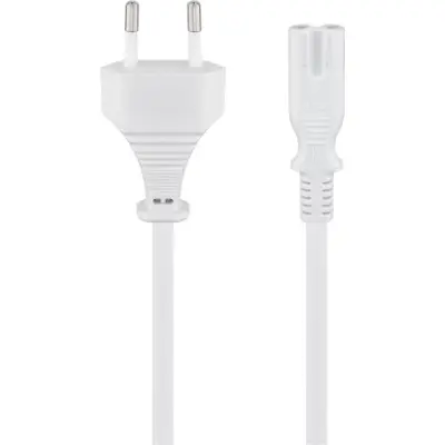 Connection Cable with Europlug, 5 m, white, (2*0.75 mm²)