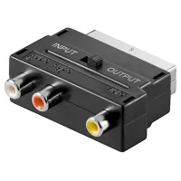 SCART to Composite Audio/Video Adapter, IN/OUT