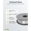 100 dB SAT Coaxial Cable, Double Shielded, CCS
