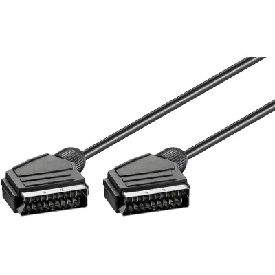 Scart Connection Cable, nickel-plated, ø mm