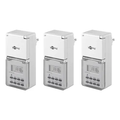Set of 3, Digital Timer IP44