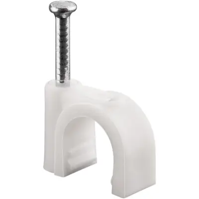 Cable Clip 9 mm, white