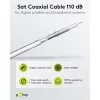 110 dB SAT Coaxial Cable, 3x Shielded, Copper Inner Conductor
