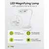 LED Magnifying Lamp with Base and Clamp, 6 W, white