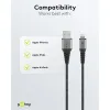 Lightning USB-A Textile Cable with Metal Plugs, 2 m