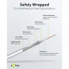 120 dB SAT Coaxial Cable, 4x Shielded, CCS