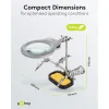 Soldering Aid with Magnifying Glass - Third Hand