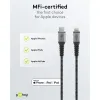 Lightning USB-C™ Textile Cable with Metal Plugs, 1 m