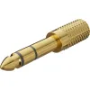 Headphone Adapter, AUX Jack 6.35 mm to 3.5 mm, Gold-Plated