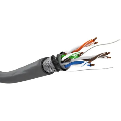 CAT 5e Network Cable, SF/UTP, grey