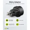 Travel Adapter Europe to USA/Japan, black
