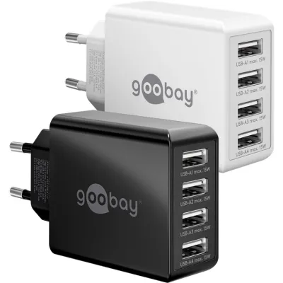USB-A Multiport Charger (30 W) black