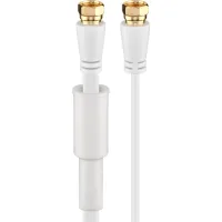 Flat SAT Antenna Cable (80 dB), Double Shielded, Weather Protected
