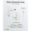 LED Magnifying Lamp with Base and Clamp, 6 W, white