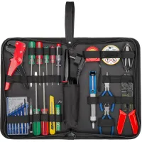 Soldering Set and Tool Set in Handy Bag, 20 Pcs