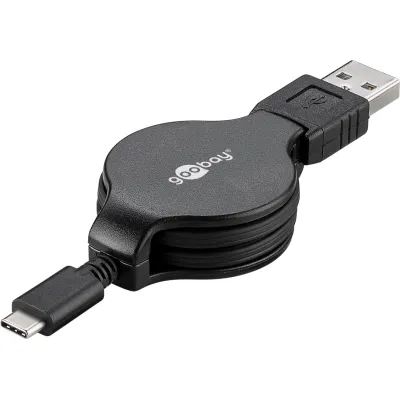 USB-C™ Charging and Sync Cable, Retractable