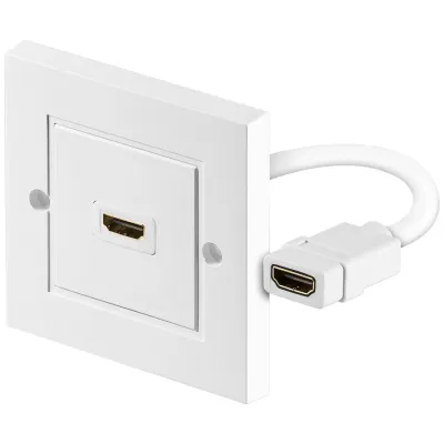 HDMI™ Wall Socket, gold-plated