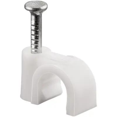 Cable Clip 6 mm, white