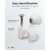 Cable Clip 6 mm, white