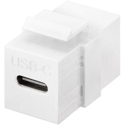 Keystone Module USB-C™ Connector, USB 3.2 Gen 2 (10 Gbit/s), white