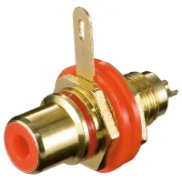 RCA Female Connector for Housing Assembly with Insulation and Soldered Connection