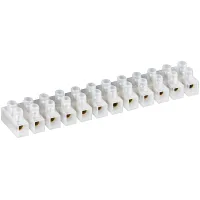 Terminal Strip Connector, 10 A, Transparent