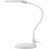 LED Magnifying Lamp with Base and Clamp, 6 W, white