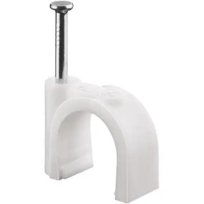 Cable Clip 14 mm, white