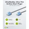 Ultra-Flexible CAT 6A Patch Cable, Slim, U/UTP, grey