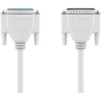 D-SUB 25-Pin Extension Cable, Male/Female, Serial 1:1