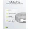 120 dB SAT Coaxial Cable, 4x Shielded, CCS