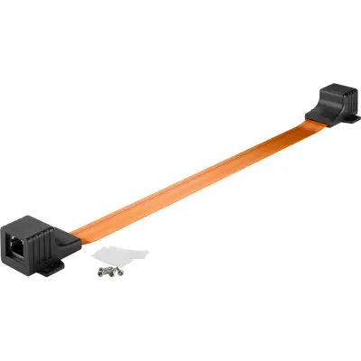 Ultra-slim RJ45 LAN Window Feed-through 0.25 m