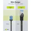 Ultra-Flexible CAT 6A Patch Cable, Slim, U/UTP, black