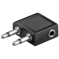 Plane/Travel Headphone Adapter, AUX Jack, 3.5 mm Female