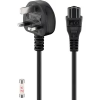 Mains Cable UK, 1.8 m, black, (3*0.75 mm²)