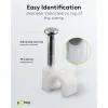 Cable Clip 4 mm, white