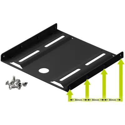 2.5 Inch Hard Drive Mounting Frame to 3.5 Inch - 1-fold